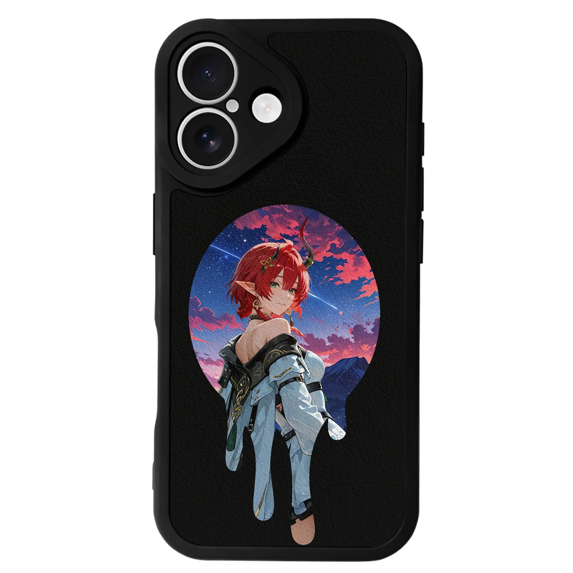 鳴潮 グッズ シャコンヌ - IPhone 16シリーズ対応 ・ シリコンスマホケース ・ レザー調 ・ 高精度フィット ・ 耐衝撃 ・ ワイヤレス充電対応 ・ 精密カット